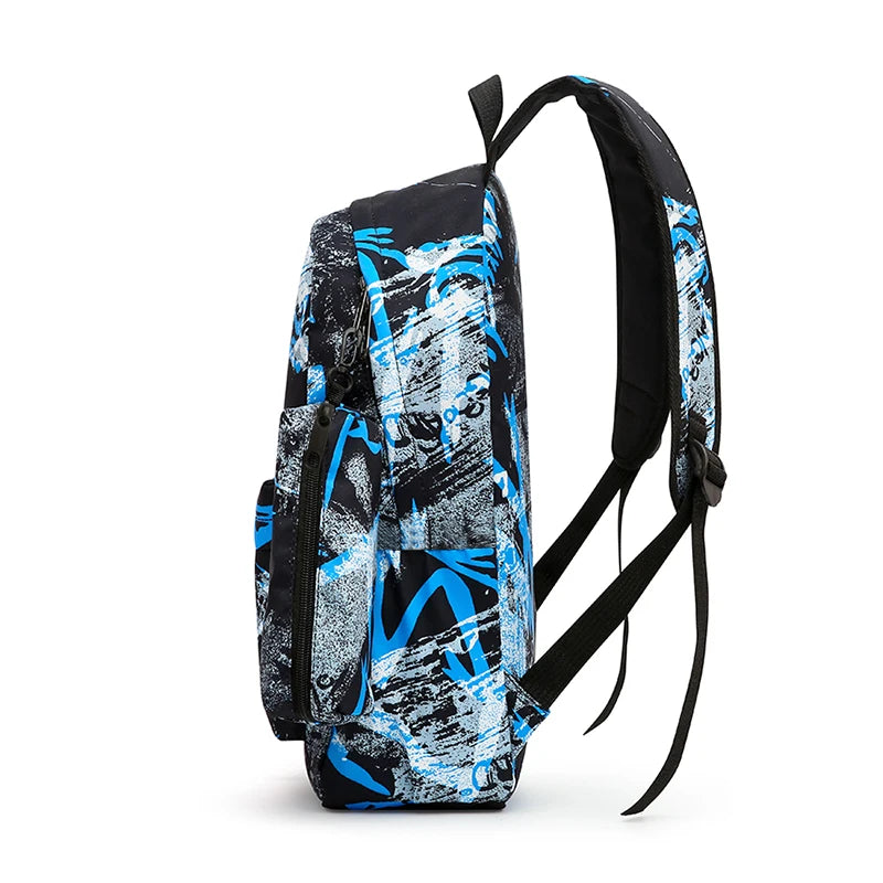 Graffiti Backpack - large-capacity