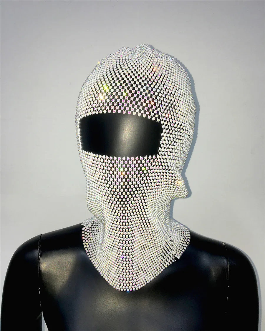 Sexy Premium Diamond Sparkly Fishnet Russian Balaclava.