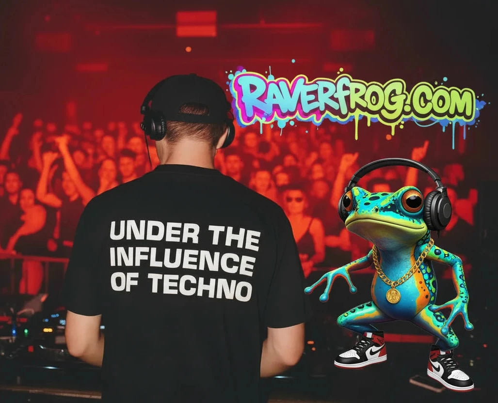 ‘Under The Influence of Techno’  T-Shirt.    🐸 Born in Detroit 🐸