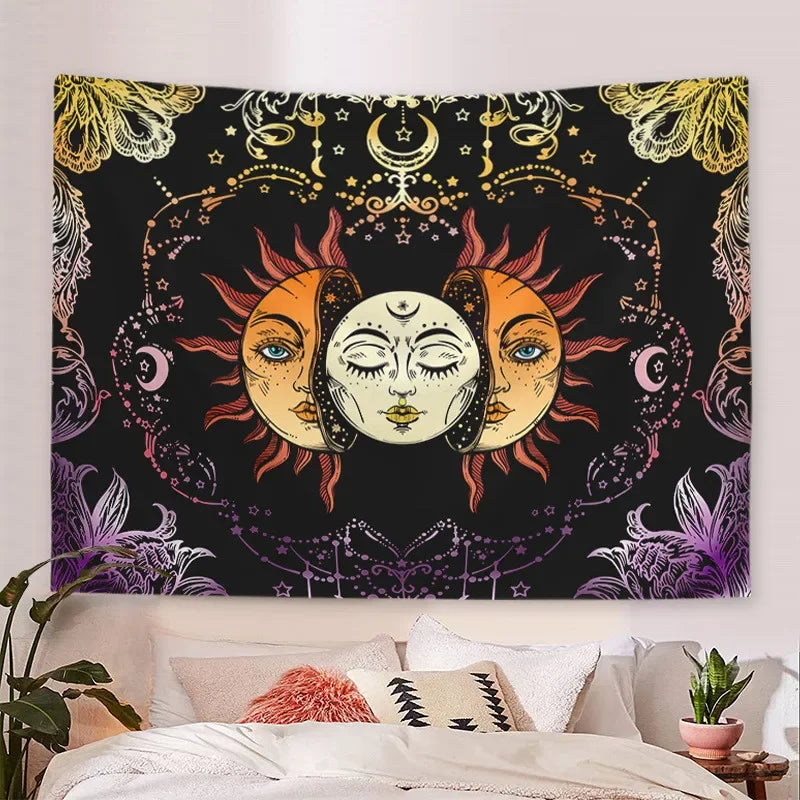 Psychedelic Trippy Sublime Sun Tapestry and many other Solar themed choices.