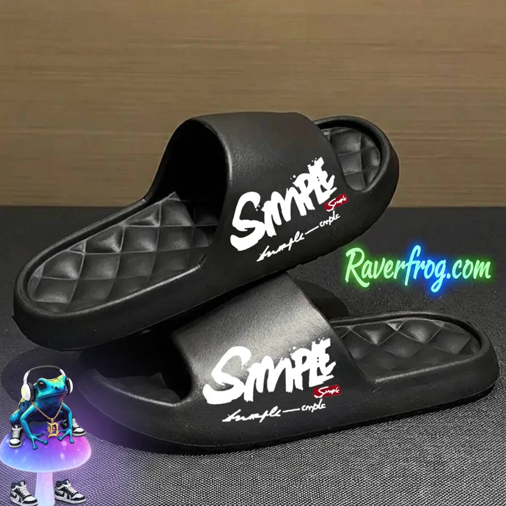 SIMPLE SLIDES.  Four-Season Men's Fashion Slippers, Waterproof, Non-Slip, Casual, Soft, Breathable.  Cloud/Pillow-Top Comfort.