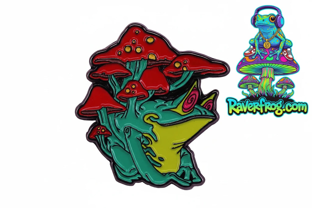 Mushrooms and Magical Forest Enamel Drip Pin Collection.