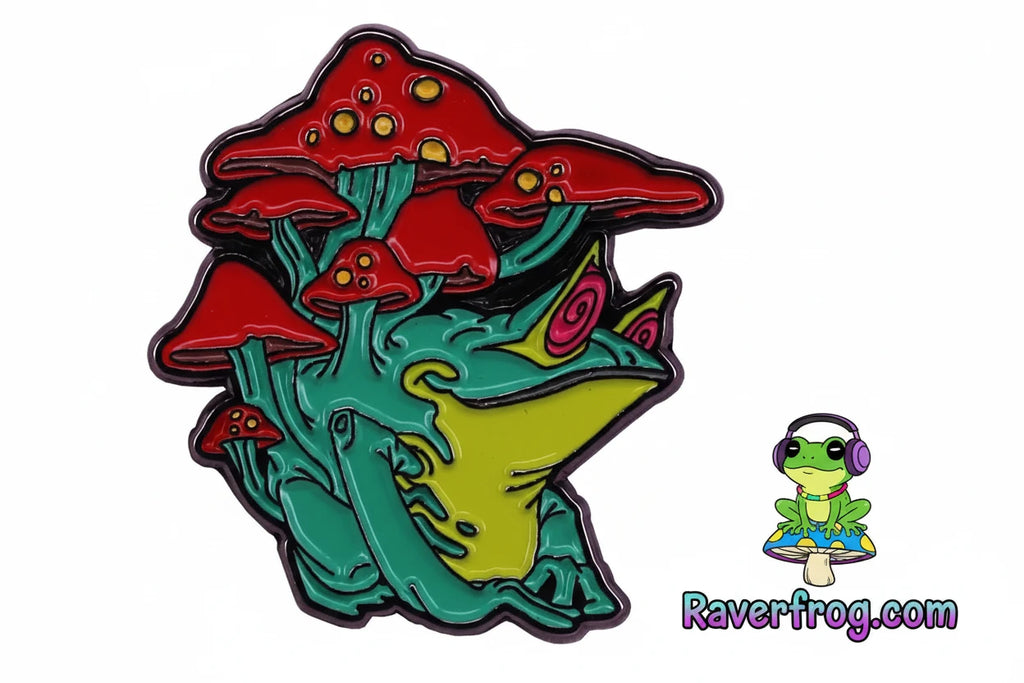 Mushrooms and Magical Forest Enamel Drip Pin Collection.
