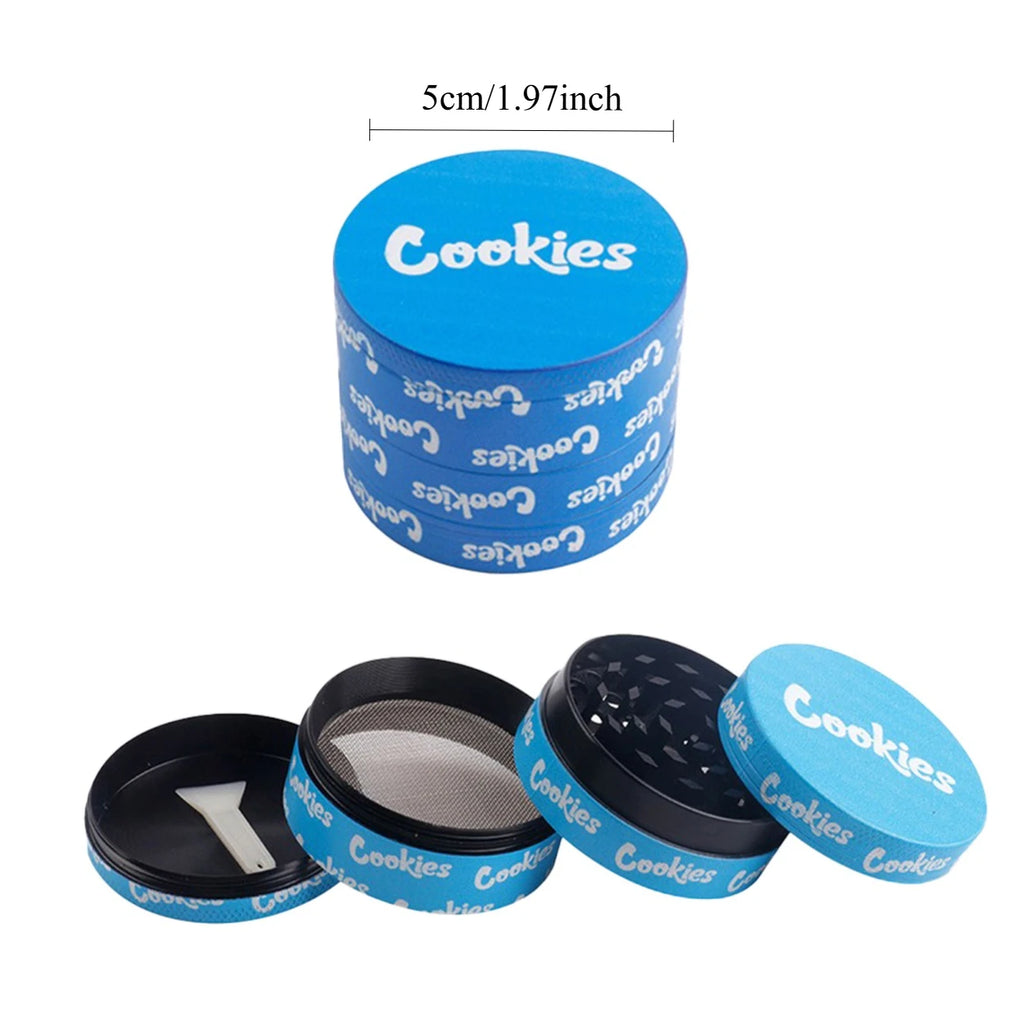 COOKIES BRAND Stainless Steel Rolling Tray and Diamond-Cut Herb Grinder.  Separate or Combo Purchases Available.