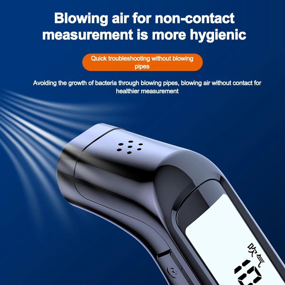 Non-Contact Alcohol Tester High Accurate Breathalyzer With LCD Display.
