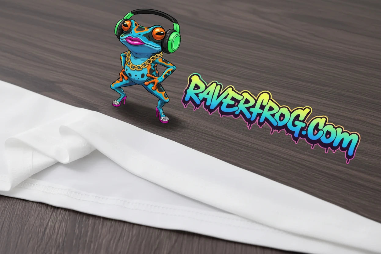 Lady Frog’s - Sexy Rolling Techno Shirt.  🦹‍♀️🐸 3 Decadent Design Choices!