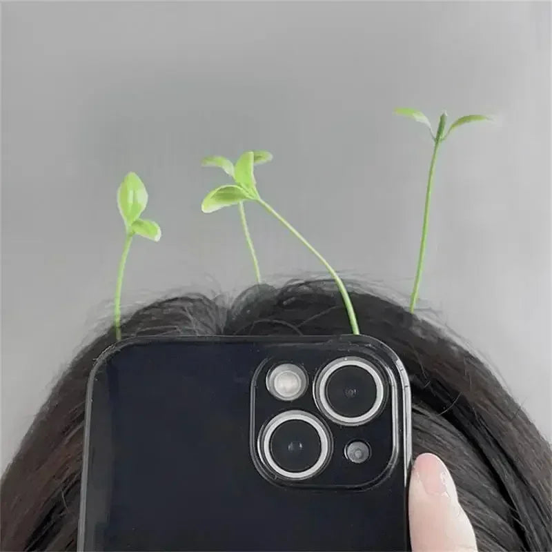 2/5/10pcs Vibe Sprout Grass Hair Clip