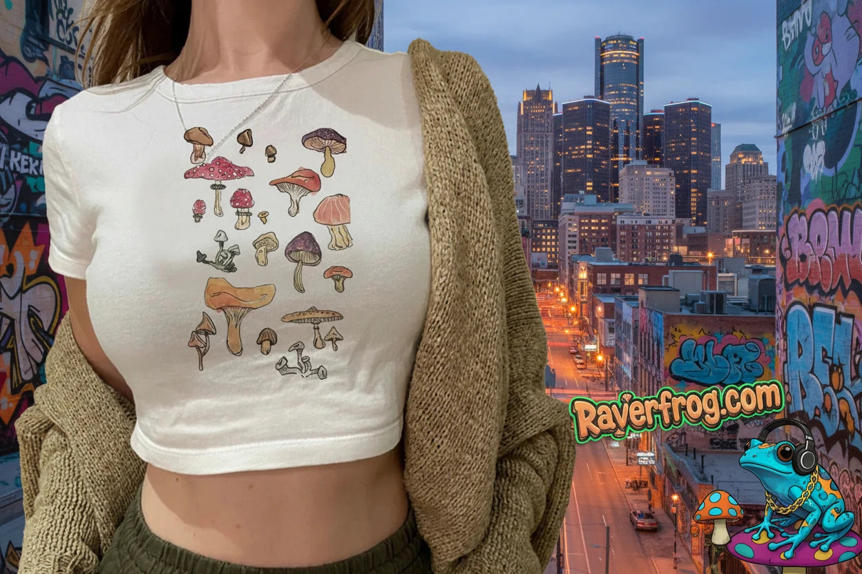 Magic Mushrooms / Magical Forest / Fairy - Frog Core/ Cute Lady frog Tops.