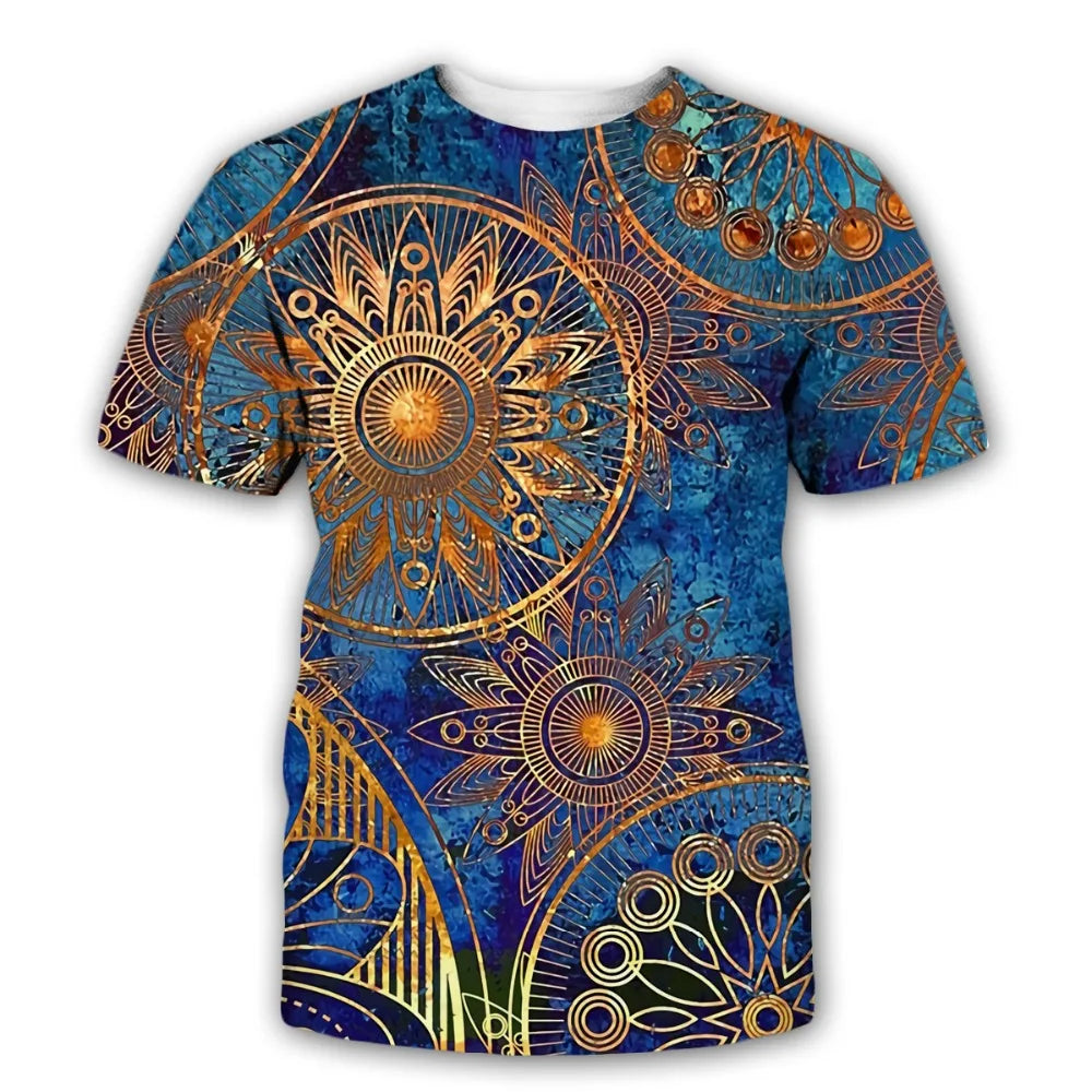Mysterious Symbols Trippy 3D Print T-Shirts