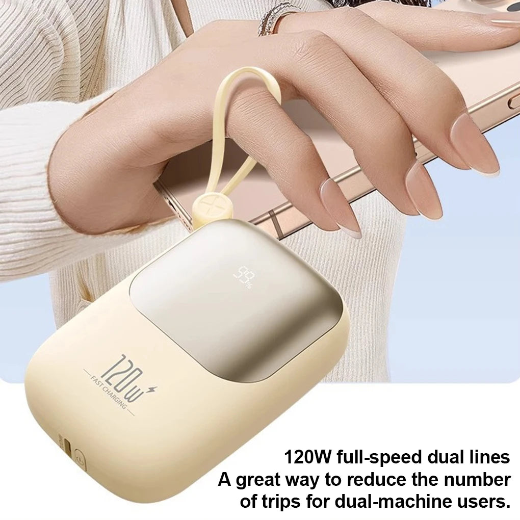120W Super Fast 20000mAh Large Capacity Power Bank.  Two Way Charging / Digital Display.