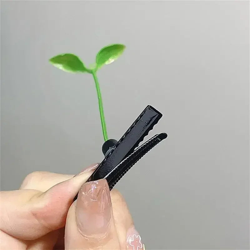 2/5/10pcs Vibe Sprout Grass Hair Clip
