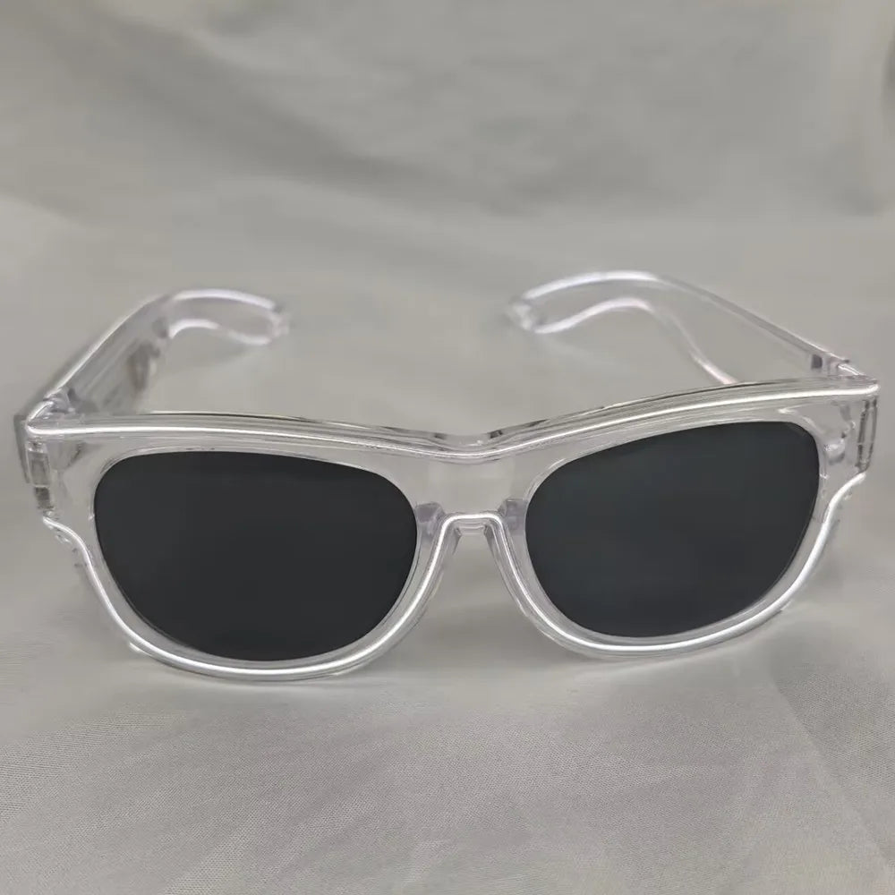 Raverfrog Wireless LED luminous rechargeable sunglasses.  No cords!