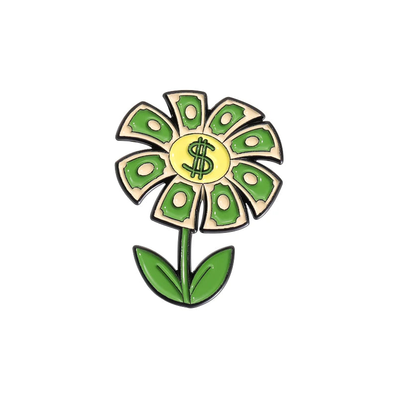 Ca$h Money Enamel Festival Pin Collection.  20 Unique Designs to choose from.