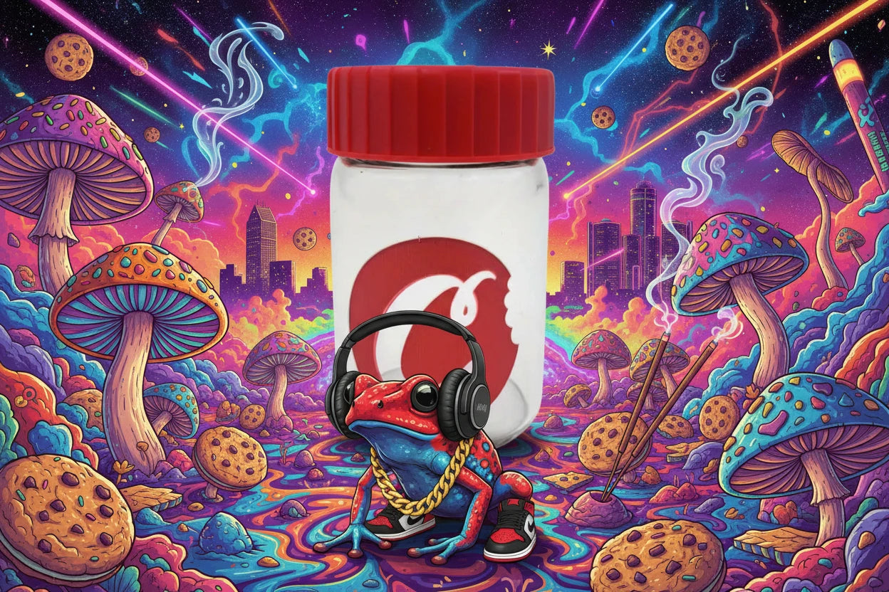 Cookies LED Glass Display Jar.  V.I.P. for your T.H.C.🍪