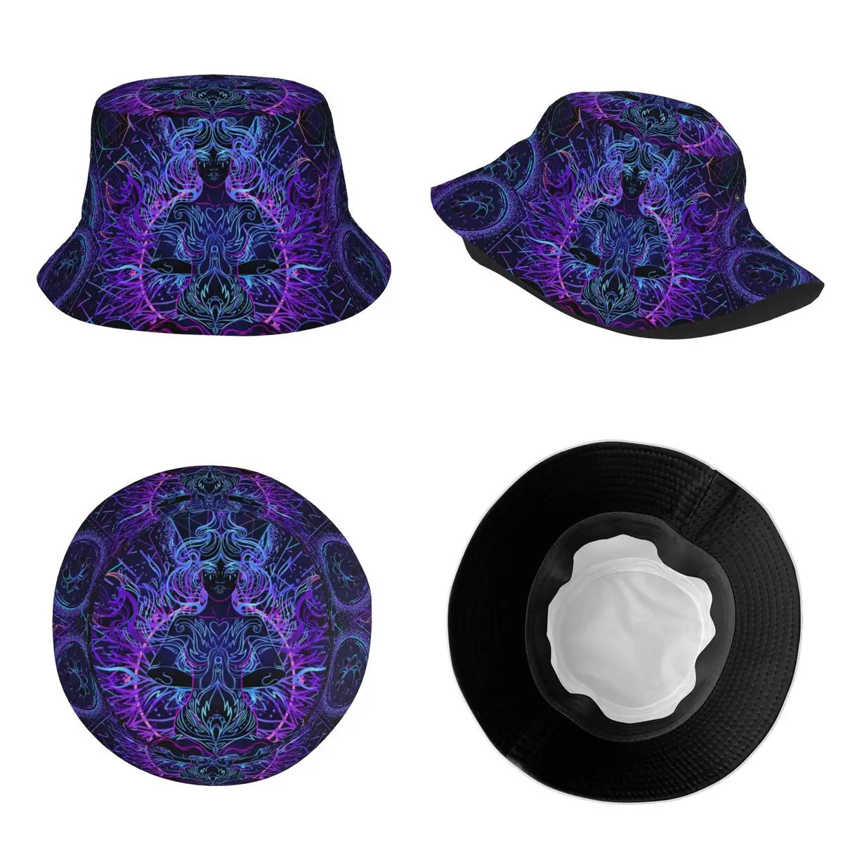 Psychedelic Zen Buddha Bucket Hat