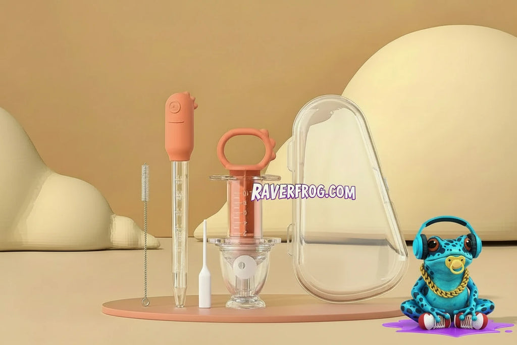 Easily Dispense Medicine.  Pacifier Liquid Medicine Dispenser. Accurate measurements.
