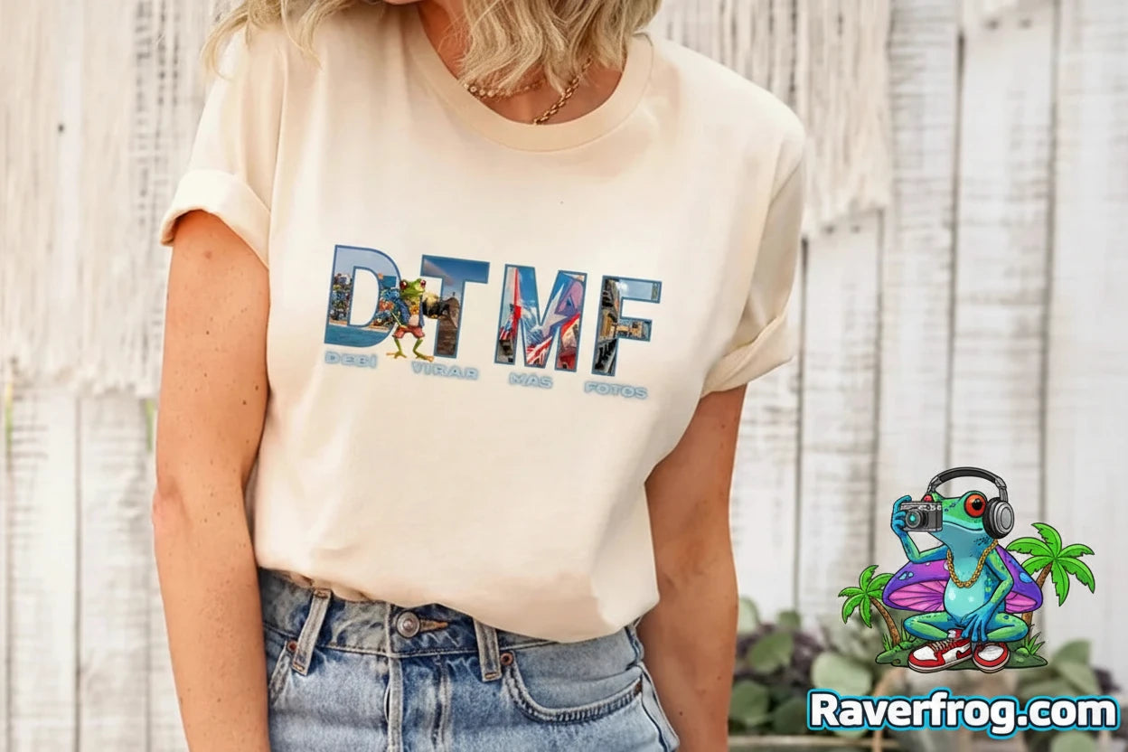 D.T.M.F. Bud Bunny / Raver Frog Collab T-Shirt. *Exclusive*