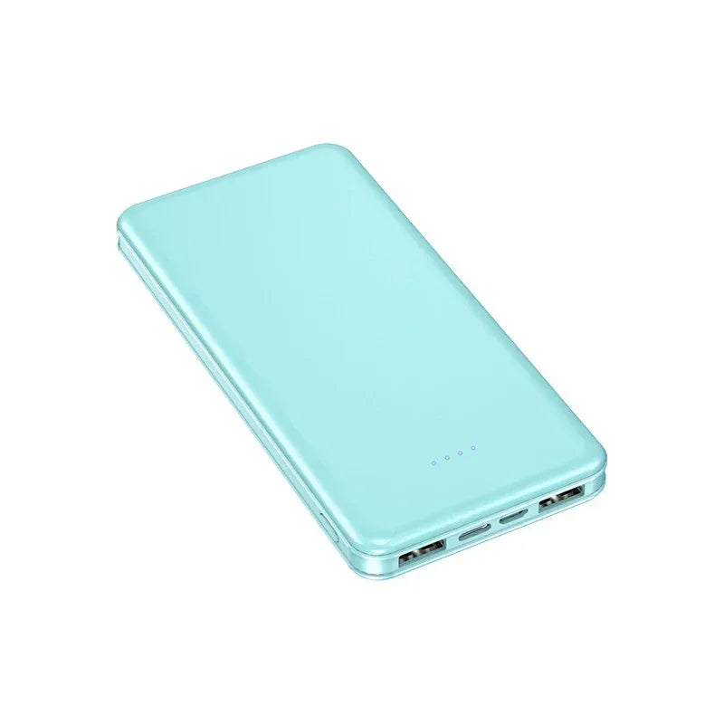 Very Thin. New Portable Power Bank 20000mAh Ultra Large Capacity 10W Super Fast.  USB-C, Micro USB.  2 USB outputs.