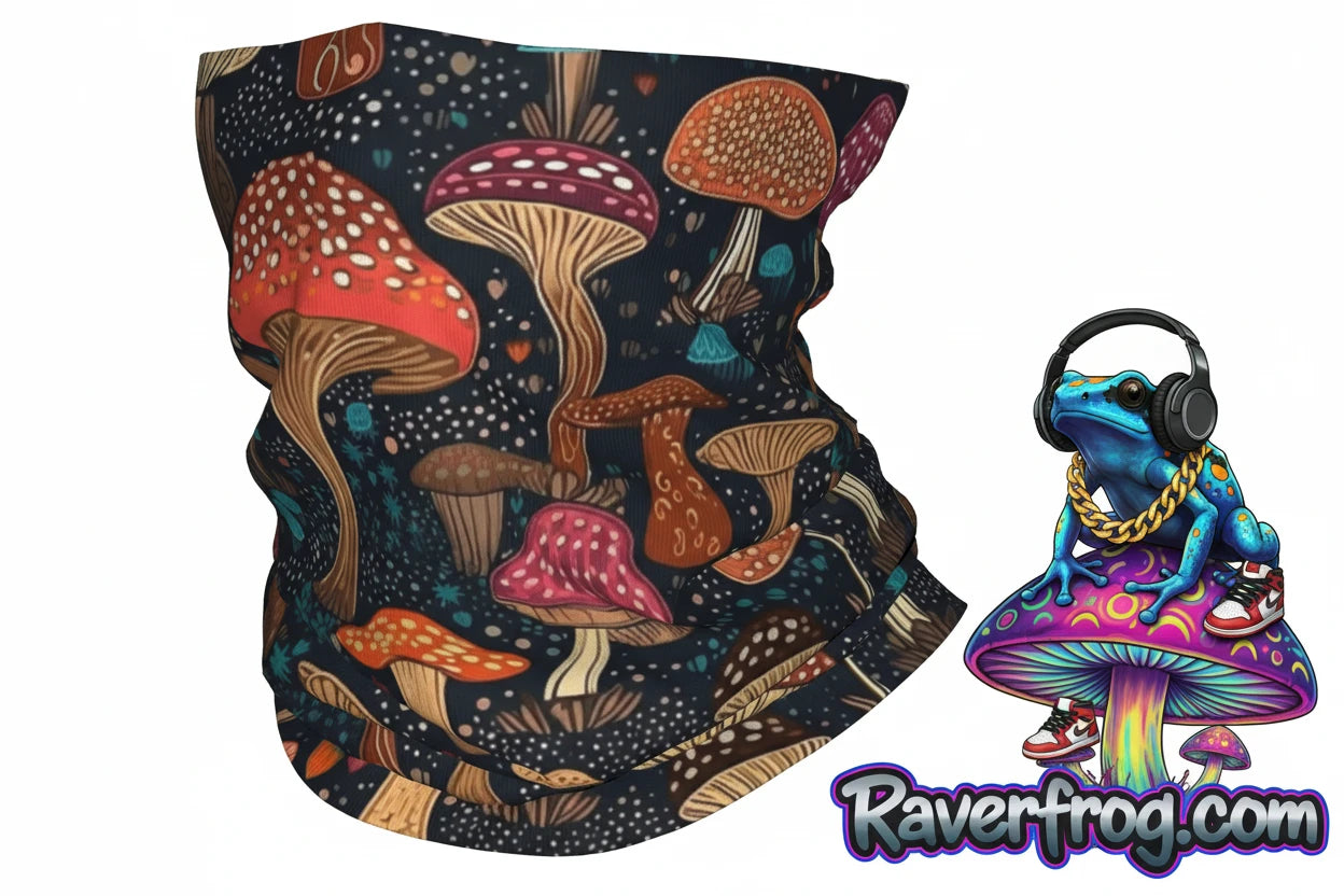 Psychedelic Trippy Mushroom Bandana / Scarfs