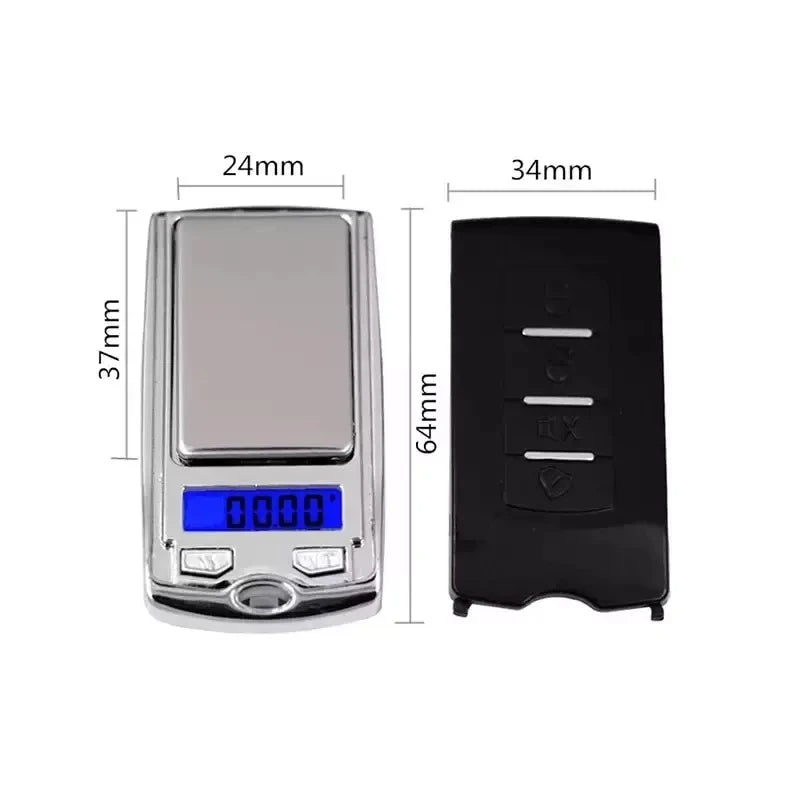 Portable Fake Key Fob - 200g/0.01g Precision Jewelry Scale.  Hide in plain sight!