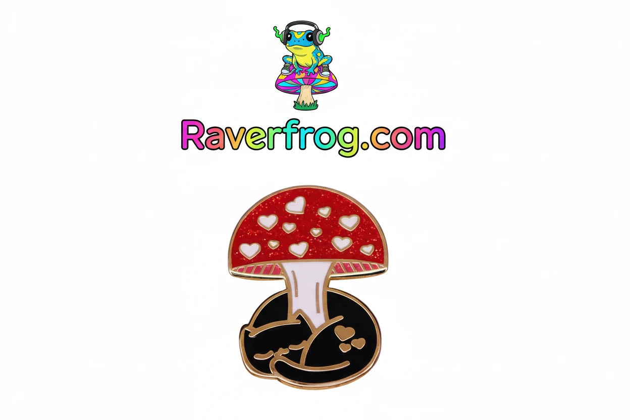 Mushrooms and Magical Forest Enamel Drip Pin Collection.