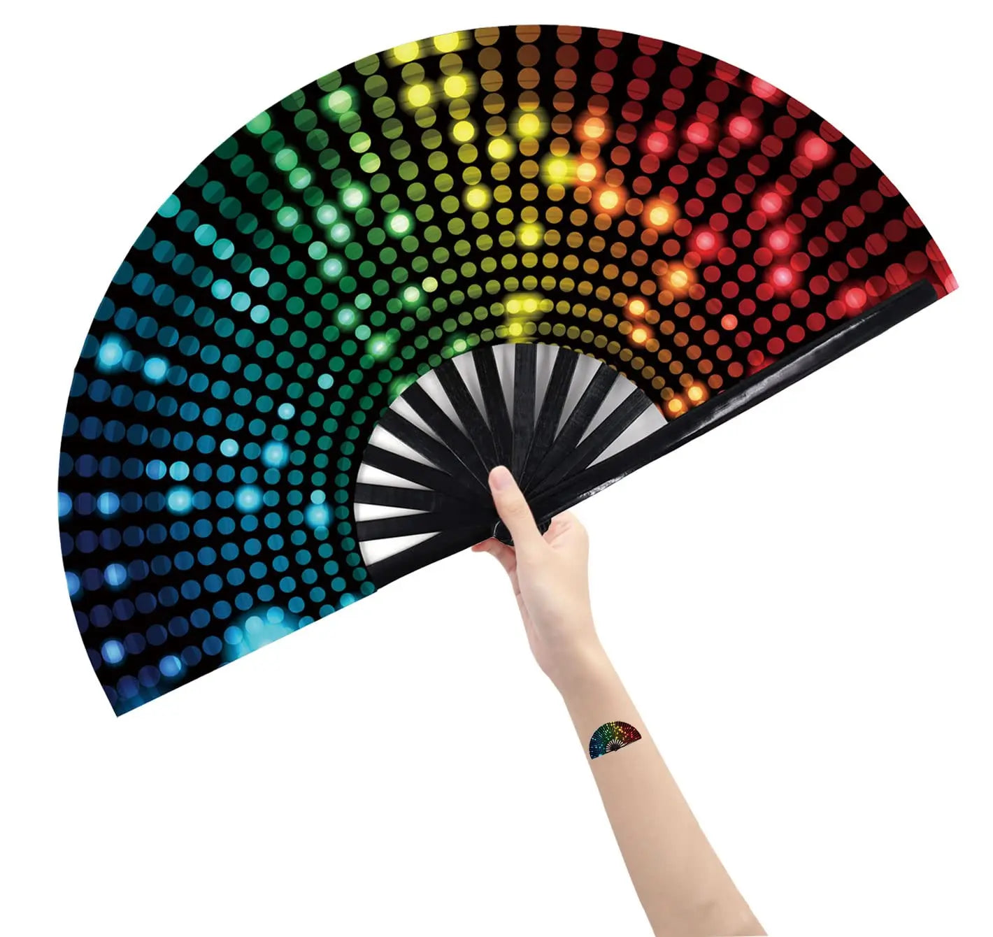 Foldable LARGE Raver Fan.