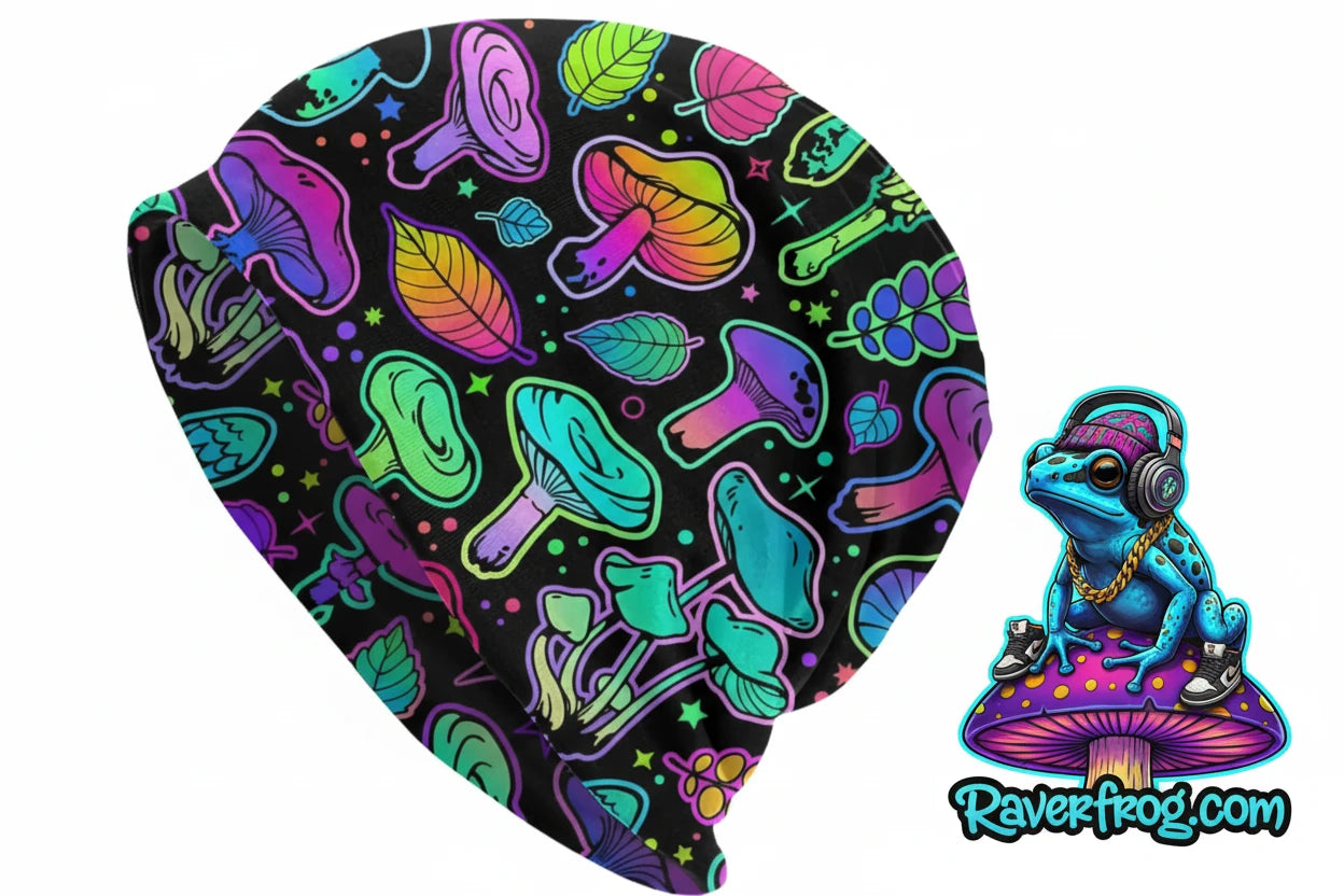 Psychedelic Magic Mushroom Beanies / Skully Caps.