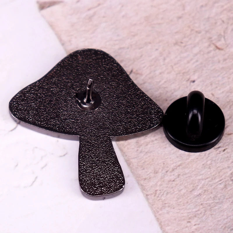 Trippy Drippy Eyeballs Mushroom Enamel Pin.  All Seeing Shroom.