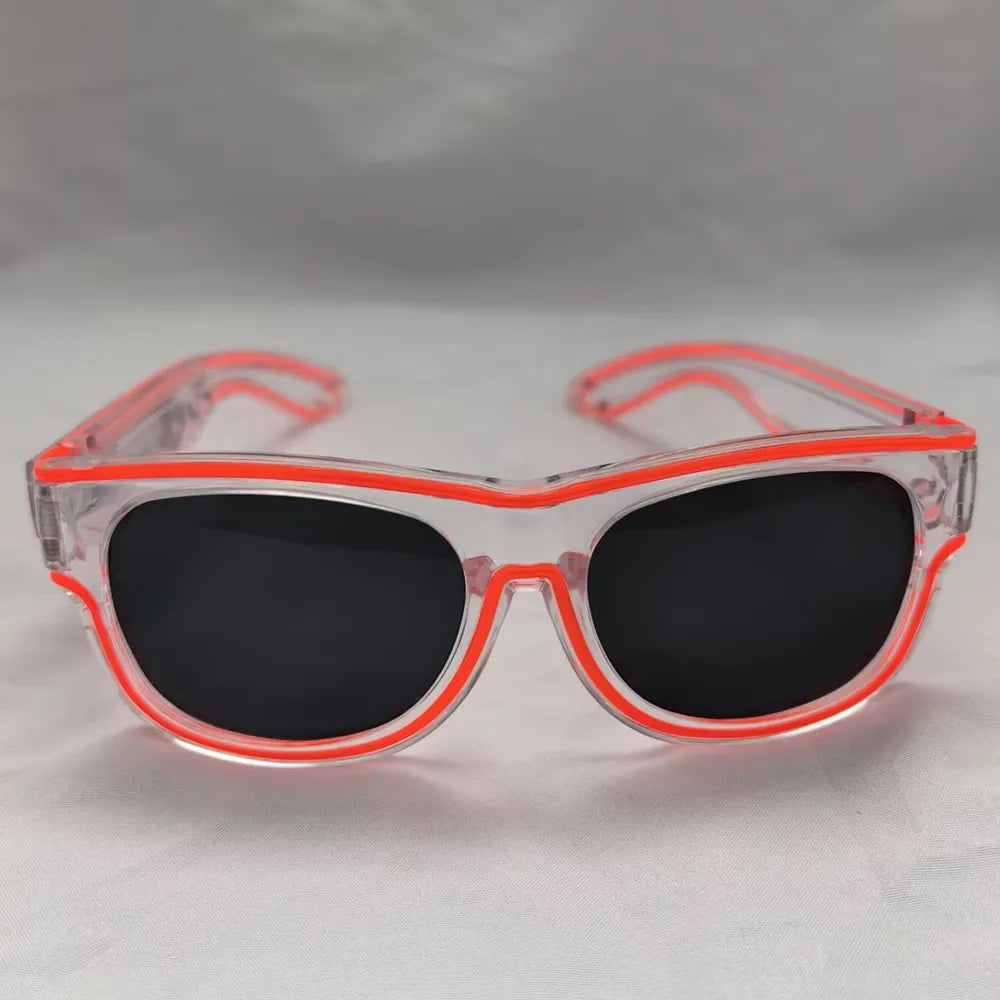 Raverfrog Wireless LED luminous rechargeable sunglasses.  No cords!