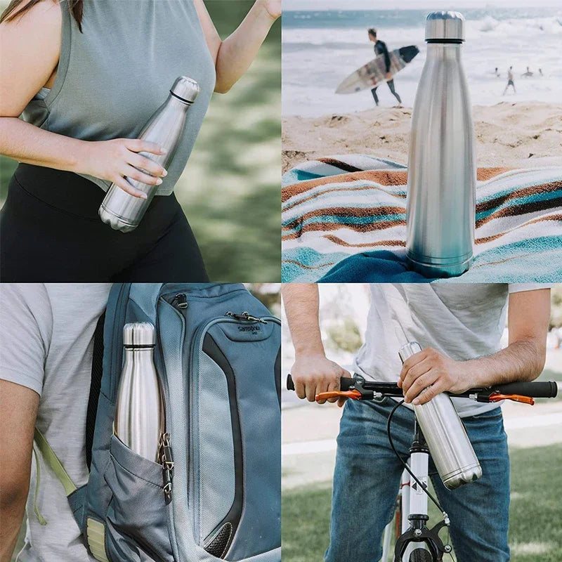 Premium Secret Hidden Safe Steel Water Bottle Stash. Hydrate and Stash. Real water bottle + Stash. Fool Proof.