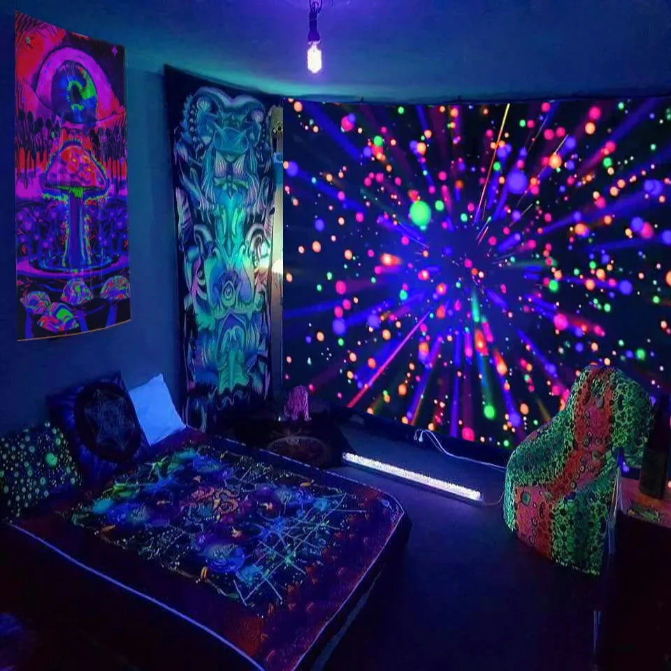 Mysterious Galactic Space Varieties.  Psychedelic Fluorescent Tapestry.  Many Choices.
