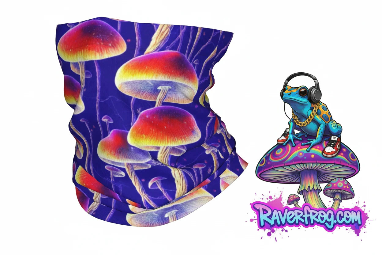 Psychedelic Trippy Mushroom Bandana / Scarfs