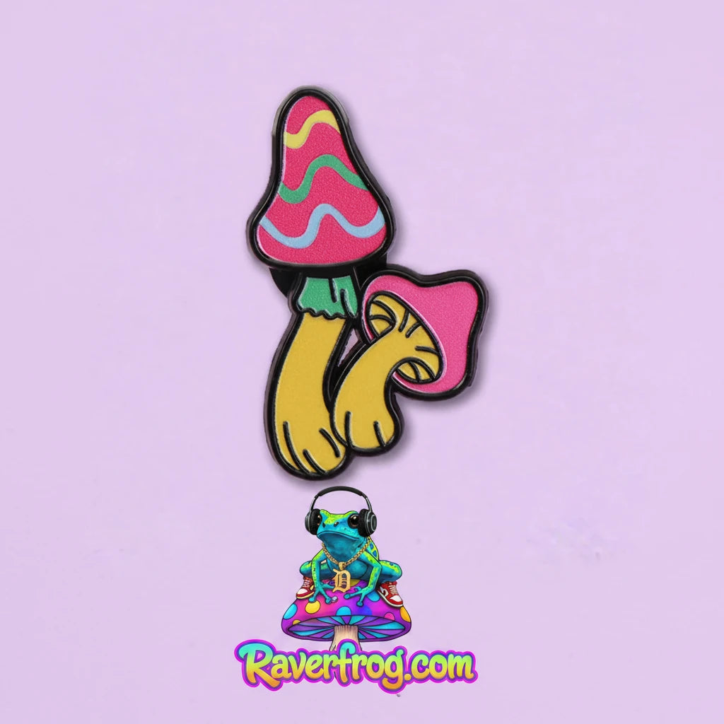 Magic Mushroom Enamel Festival Pin