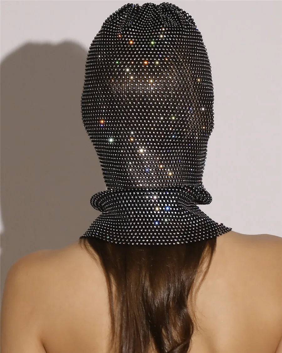Sexy Premium Diamond Sparkly Fishnet Russian Balaclava.