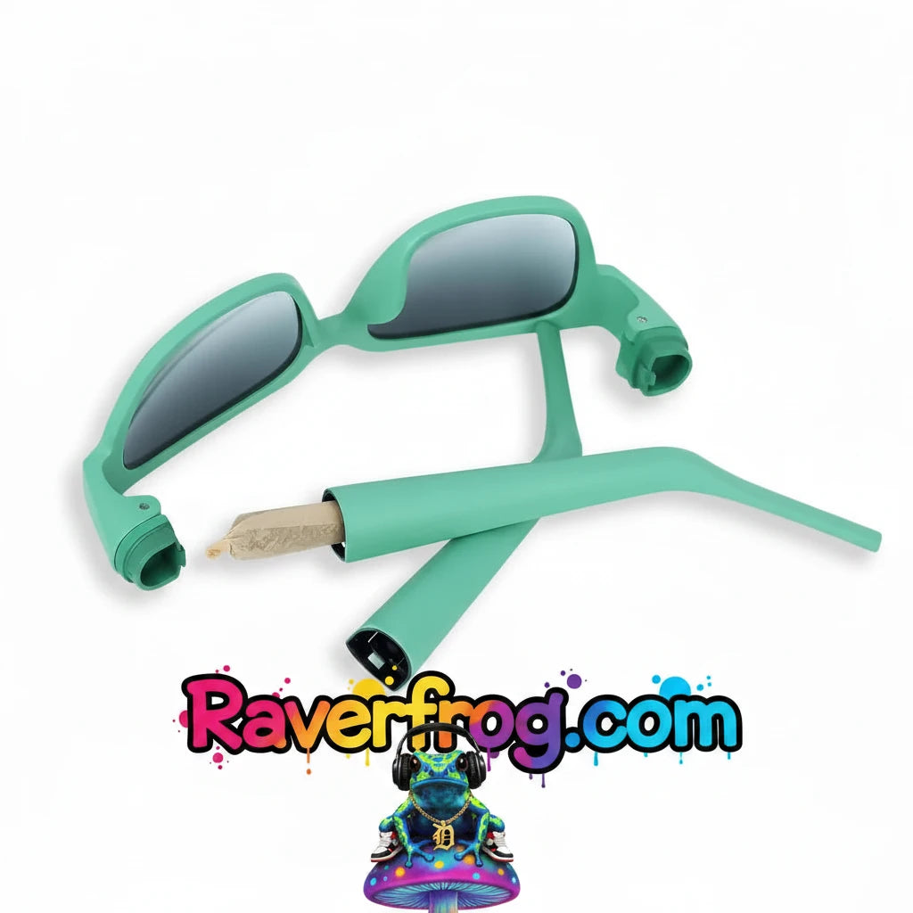 Sunglasses stash spot - stash, store and transport your joint anywhere in style! 5 color choices!