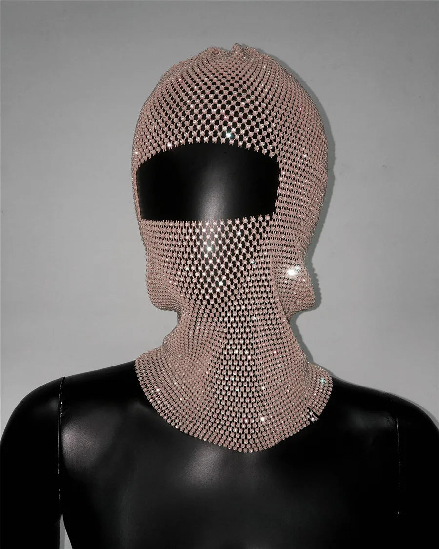 Sexy Premium Diamond Sparkly Fishnet Russian Balaclava.