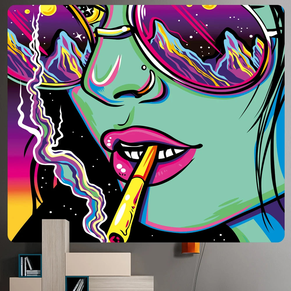 Beautiful HD Graffiti (Pop Art) Psychedelic Street Art Tapestry Collection.  Various Choices. Ultra Large - Full Wall Options Available.