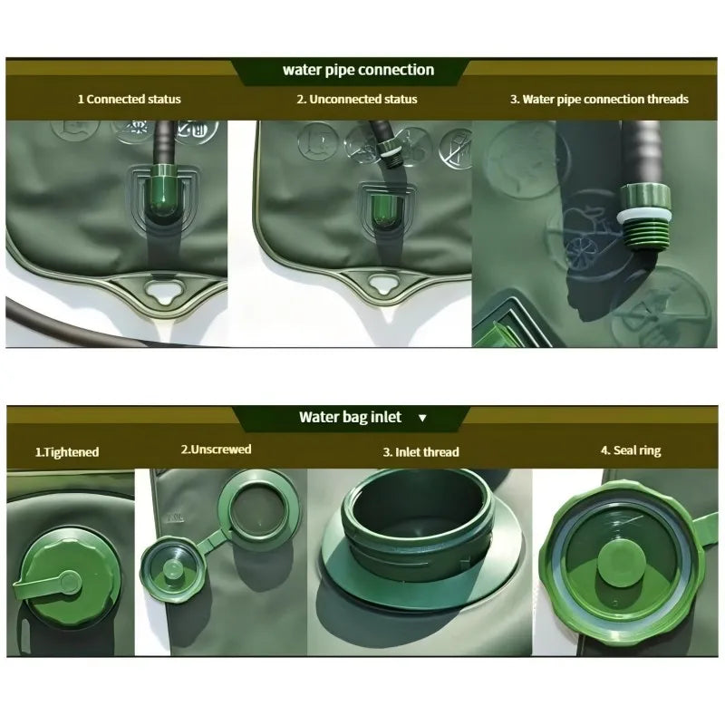 Water Bladder Hydration Backpack 2L Large Capacity EVA Water Bags