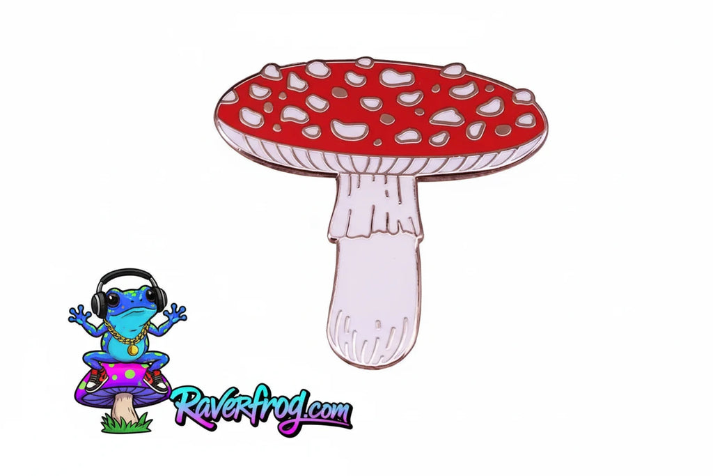 Mushrooms and Magical Forest Enamel Drip Pin Collection.