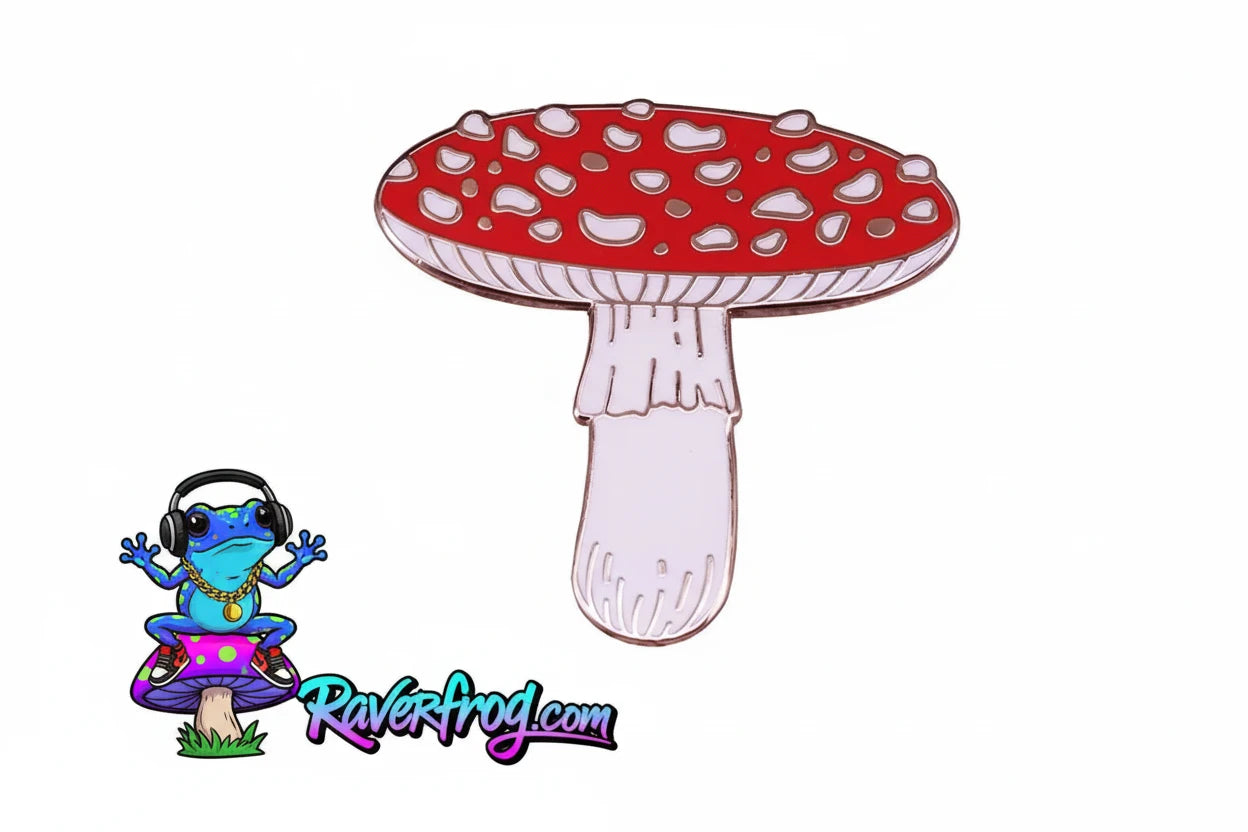 Mushrooms and Magical Forest Enamel Drip Pin Collection.