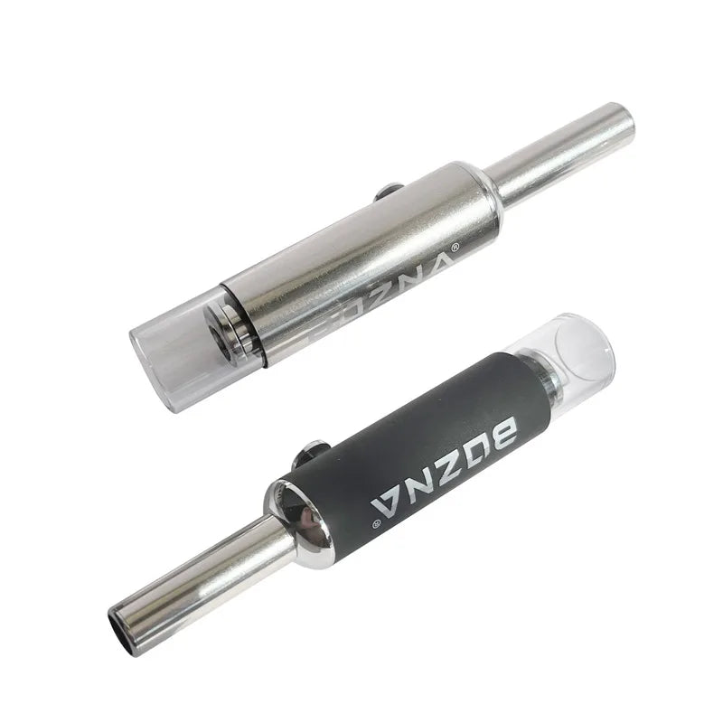 5-Level Adjustable Metal Pipe with Glass Tube | Reusable EDG Dry Burn Pipe with filter | Load a few grams and go.  Pack and push 5 different levels of Herb to the front.  Pushes Ashes out and pushes new green to the front.  Festival Must Have! 💨Anything!