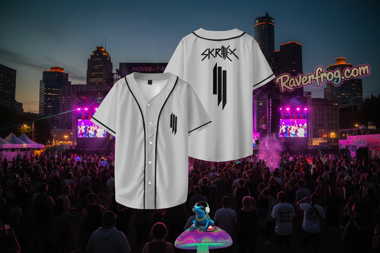 ‎*NEW* Official Skrillex Baseball Jersey.   **2025/2026 Skrilex Tour Merchandise**
