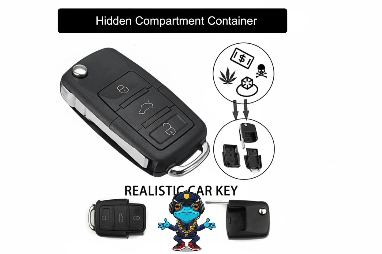 Premium Decoy Key-Fob Stash Safe.  Identical copy.