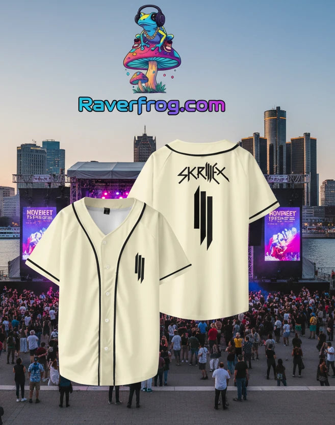 ‎*NEW* Official Skrillex Baseball Jersey.   **2025/2026 Skrilex Tour Merchandise**
