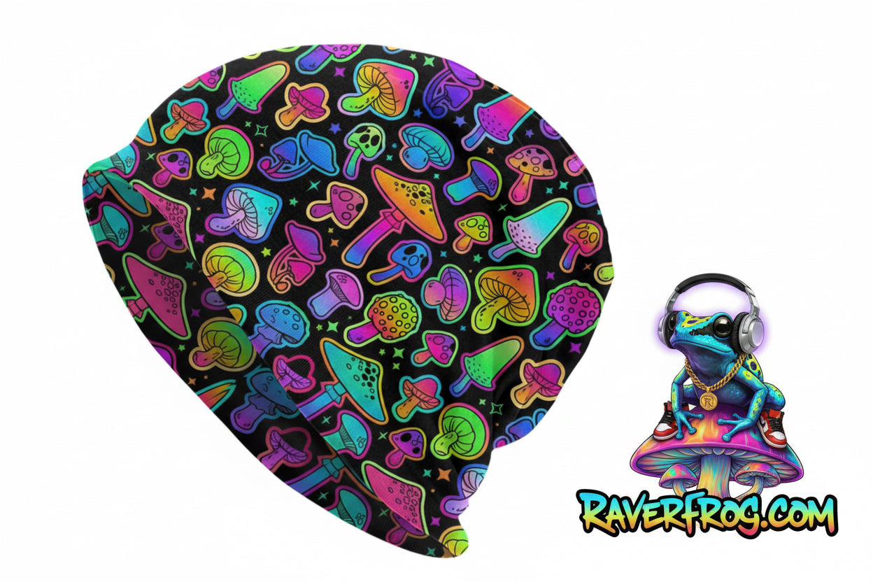 Psychedelic Magic Mushroom Beanies / Skully Caps.