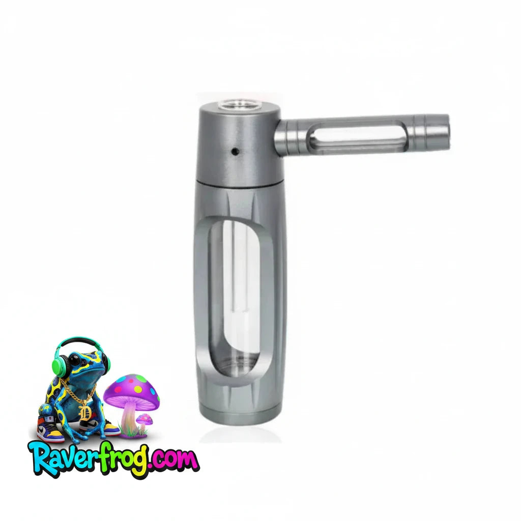 Ultra-Premium Portable Sealed Metal Water Pipe with 155mm Glass Bowls.  All Glass and Metal.  💨 Anything!