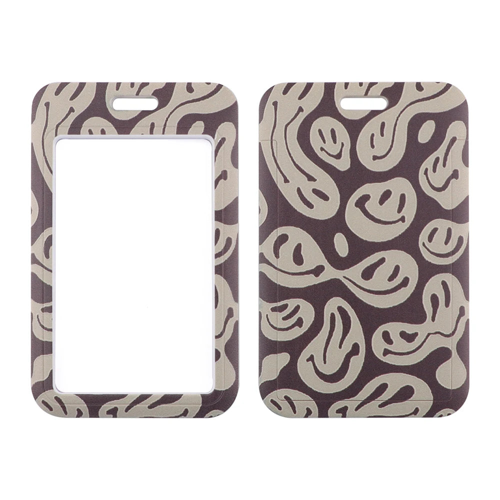 Trippy Face Lanyard + ID / Card / Badge Holder.  Perfect for ID + Touchpay.