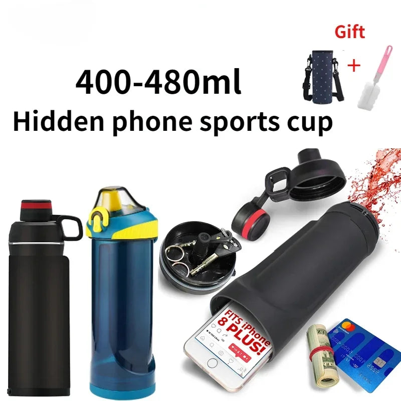 Bottles with Secret Compartment. Stash Spot.  Large Volume.