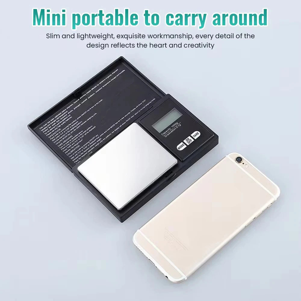 High Precision Mini Electronic Scale. Accuracy Range .1G - 1000G With LCD Display