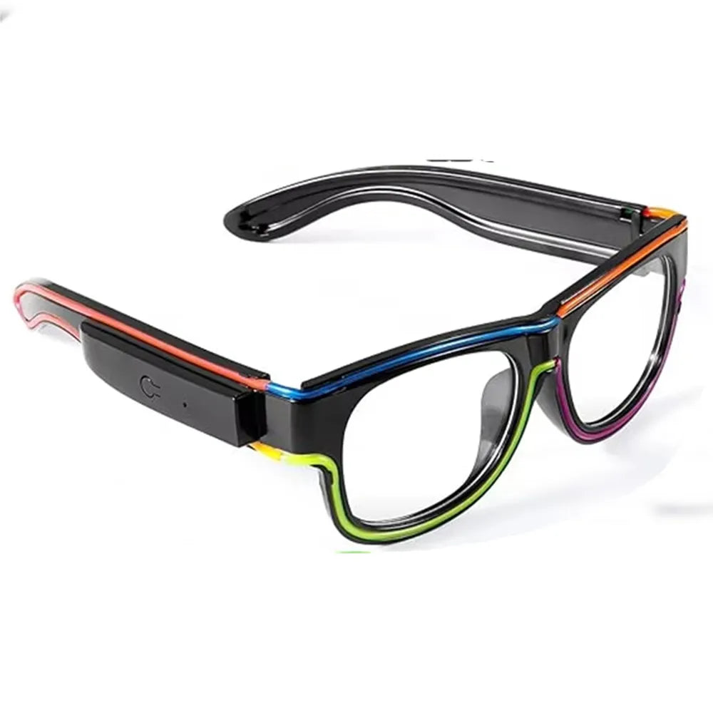Raverfrog Wireless LED luminous rechargeable sunglasses.  No cords!